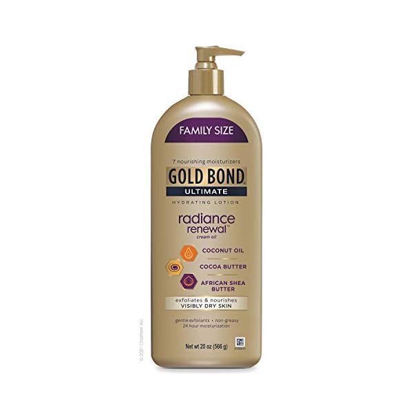Gold-Bond-Radiance-Renewal-Hydrating-Lotion-for-Visibly-Dry-Skin-Family-Size-Brown-Shea-Butter-20-Oz Gold Bond Radiance Renewal Hydrating Lotion, 20 oz., for Visibly Dry Skin, Family Size