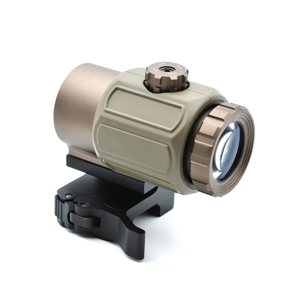 G43 Micro Loupe 3X Loupe 3X avec interrupteur latéral Quick détachable QD Mount pour la chasse