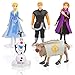Gxhong Frozen Décorations de Gâteaux Mini Figurines, Figure Jouets Happy Birthday Cake Toppers, Elsa Anna Cupcake Toppers Déco Gâteau Anniversaire, Gâteau Toppers pour Enfants, 5 pièces
