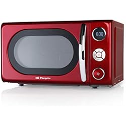 Alcampo Ventilador Orbegozo Orbegozo MIG2042 Microondas con Grill, 20 litros de Capacidad, 10 Niveles de Potencia, 8 menús automáticos preconfigurados, Sistema de cocción multifunción, Display Digital LED, 700 W, Acero, Rojo