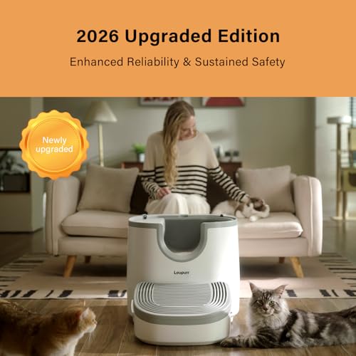 Loupurr L1 Open-Top Self-Cleaning Litter Box (2026 Model) — view 2