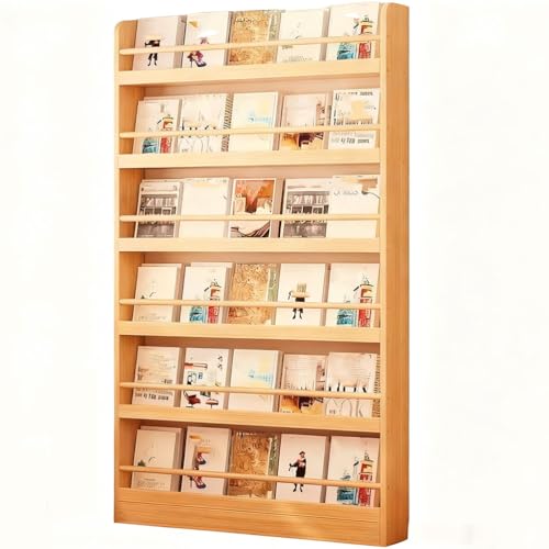 Estantería detrás de la puerta y librerías de madera maciza con estantes abiertos de 141cm 2