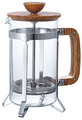 hario french press - Hario Olive Wood Coffee and Tea Press, 600ml