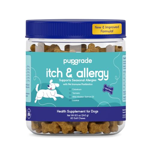PupGrade Itch & Allergy Supplement for Dogs Beef Flavor 60 Soft Chews