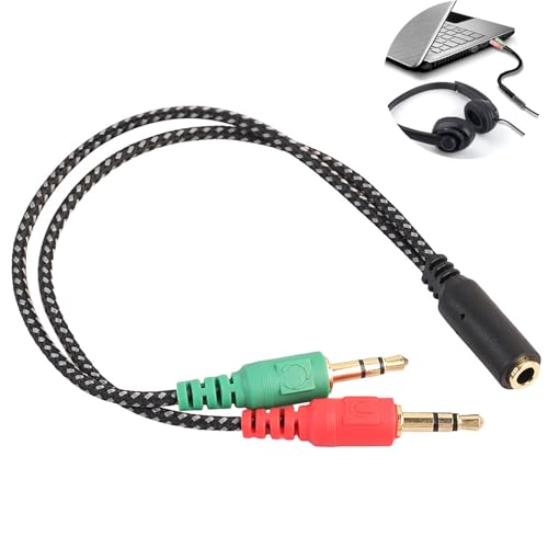 RuiMi 3.5mmI[fBIϊP[u bL 4 3 ϊI[fBIzP[u (4ɃX- 3ɃIX,×2) 3.5mm ϋv iC҂ XeI PCŎgp邽߂̕ϊP[ui22cmj