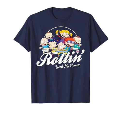 Rugrats Rollin with My Homies Baby Group Graphic T-Shirt T-Shirt