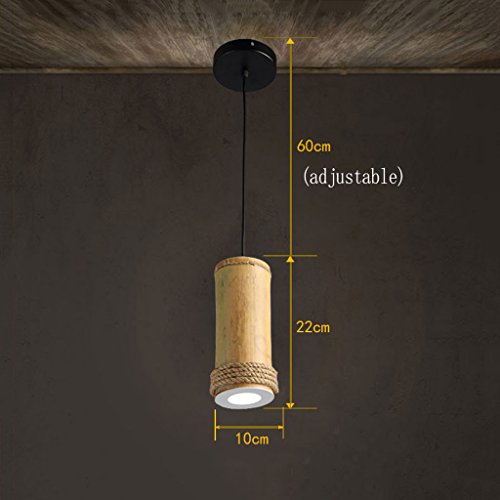 Lustre en bambou eclairage LED performant pour decoration interieure de bar