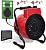 Outdoor Heater with Thermostatic,Greenhouse Heating Fan for Flower Houses,Grow Tent, Overheating Protection, Fast Heating