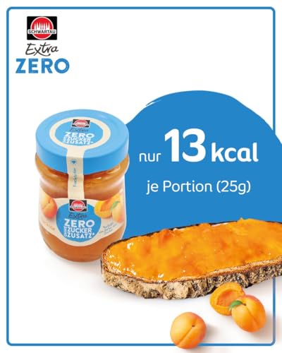 Schwartau Extra Zero Aprikose, Konfitüre ohne Zuckerzusatz, 13 kcal pro 25g, 280g
