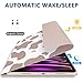 TopPerfekt Keyboard Case for iPad Air 13-inch (M3 2025 / M2 2024)/ Pro 12.9'' (6th/5th/4th/3rd Generation 2022/2021/2020/2018),Detachable,Rechargeable,with Pencil Holde - Brown Pink Cow