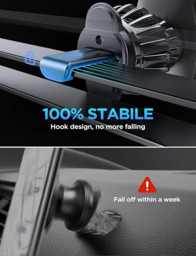 Image of LISEN for MagSafe Car Mount,360 Adjustable Vacuum Magnetic Phone Holders for Your Car, for iPhone 17 Pro Max 16 15 14 13 12 Plus Air for All Smartphones