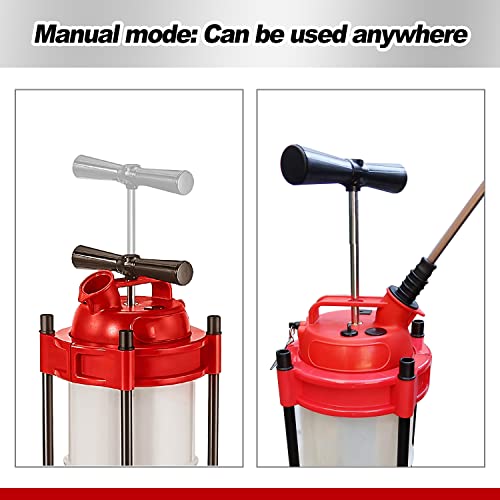 Aain® A37V 8 Liter Oil Changer Vacuum Fluid Extractor,Manual Transmission Fluid Pump Extractor With Hose Convenient Oil Change Pump Extractor And Brake Bleeding,Oil Change & Fluid Change Tool #TOP3