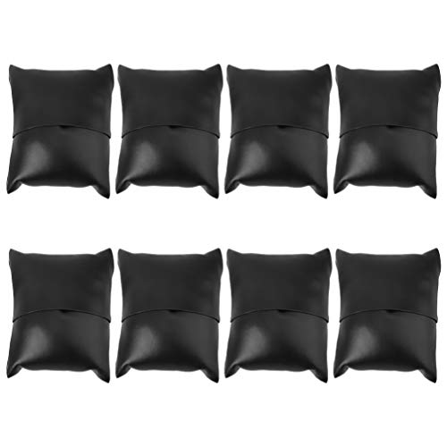 ULTECHNOVO 8Pcs Pu Couro Pulseira Pequena Almofada de Relógio para Relógio Enrolador Caixa de Exibiç