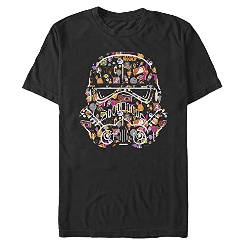 T-Shirt Star Wars Homme Visage Candy Trooper en coton col rond noir