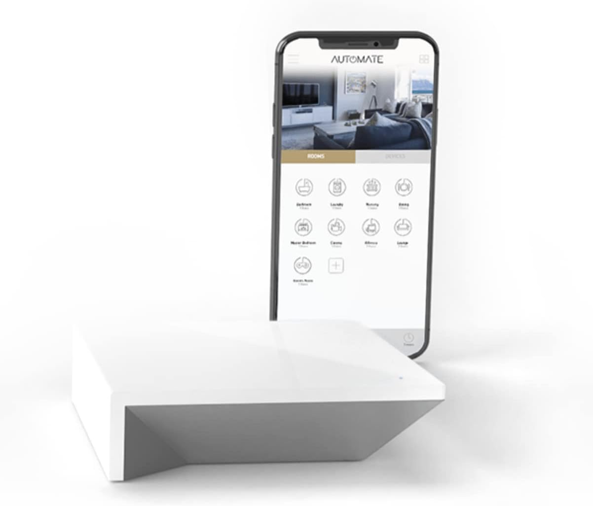 Automate Pulse 2 Smartphone and Tablet Interface - Motorized Shades and Blinds Controller via WiFi - Works with Smart Home Devices, Amazon Alexa & Google Assistant and Apple -Rollease-MT02-0401-067001