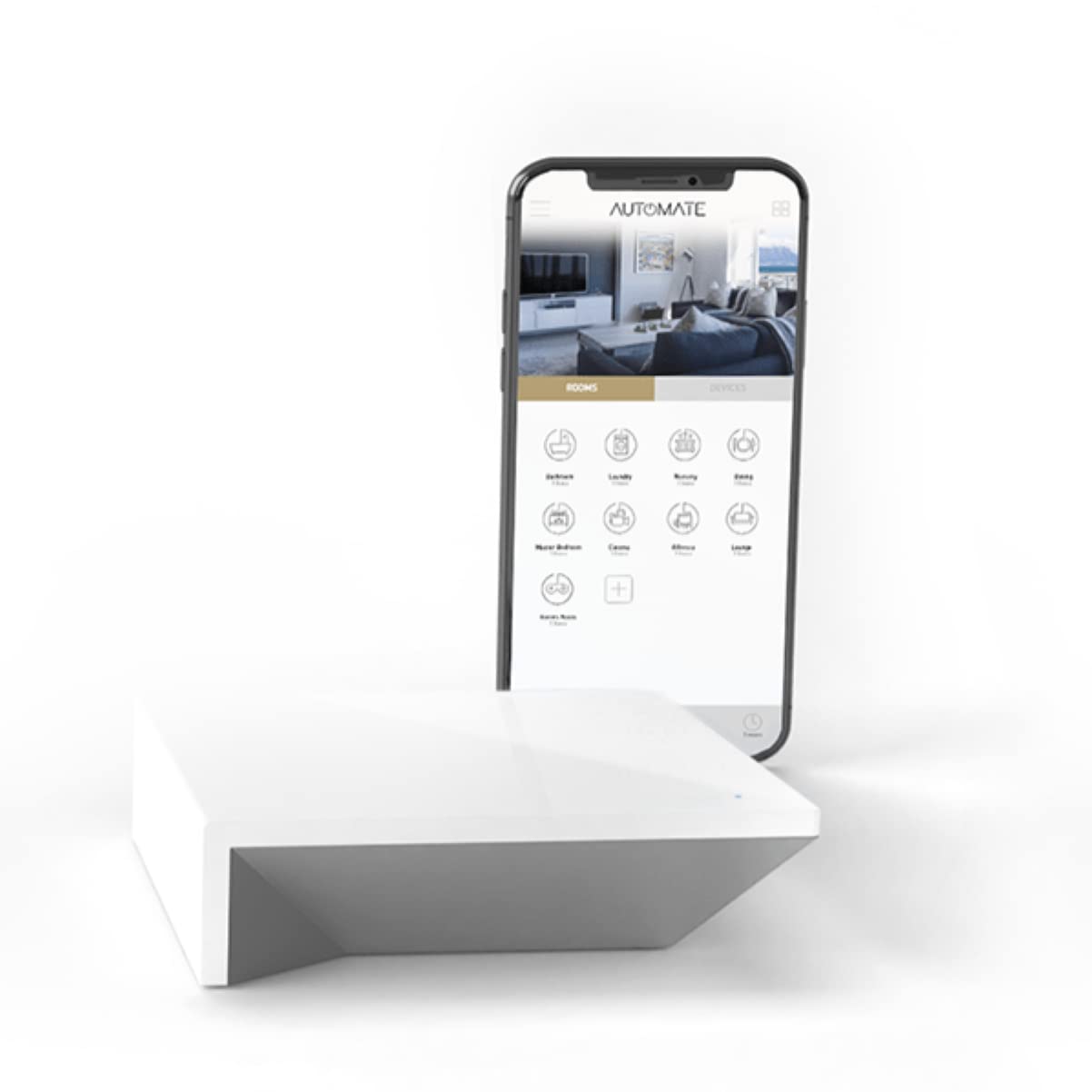 Automate Pulse 2 Smartphone and Tablet Interface – Motorized Shades and Blinds Controller via WiFi – Works with Smart Home Devices, Amazon Alexa & Google Assistant and Apple -Rollease-MT02-0401-067001