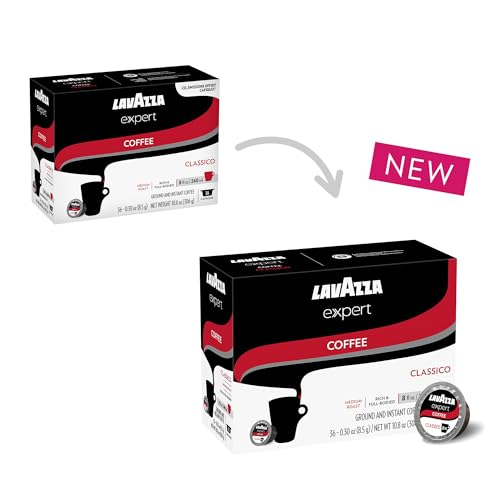 Image of Lavazza Expert Classico Coffee Capsules, Medium Roast, Arabica and Robusta Blend, Compatible with Lavazza Classy Plus Machine (36 Capsules)