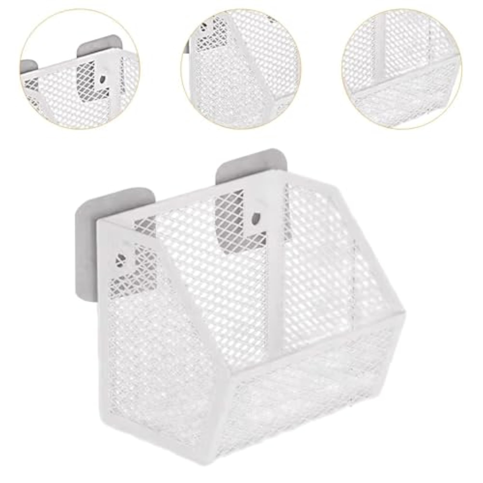 Wall Hanging Baskets for Living Room, White