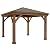 Gazebo with Aluminum Roof by Yardistry Cedar Wood 12' x 12', Perfect Addition for Patio or Garden