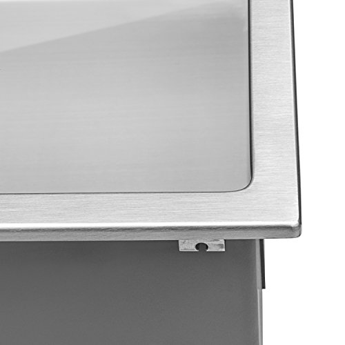 Ruvati 33-Inch Drop-In Low-Divide Tight Radius 50/50 Double Bowl 16 Gauge Topmount Kitchen Sink - Rvh8051 #TOP6