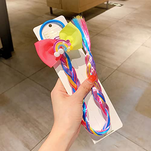 9Pcs Princess Cape Set Girls Princess Dress Up Party Cosplay Cloak With Jewelry Accessories For Kids Halloween Cosplay Party (Rainbow) #TOP4