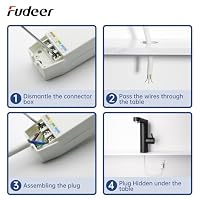 Fudeer Wasserhahn mit Durchlauferhitzer 230V,3.3kW Bad Elektrisch Wasserhahn mit Digitaldisplay(30-45℃),Schnelles Aufheizen,120°Drehbarer Auslauf,304 Edelstahl,Energiesparen&SicherSchutz(Schwarz) – Ansicht 6