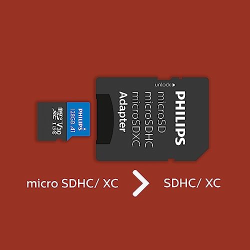 Philips Ultra Pro microSDXC Karte 128 GB mit SD Adapter