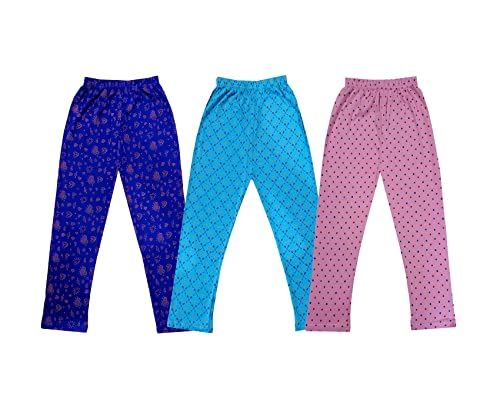 Image of KAYU Kids 100% Cotton Printed Capri for Girls - Regular Fit [Pack of 3]
