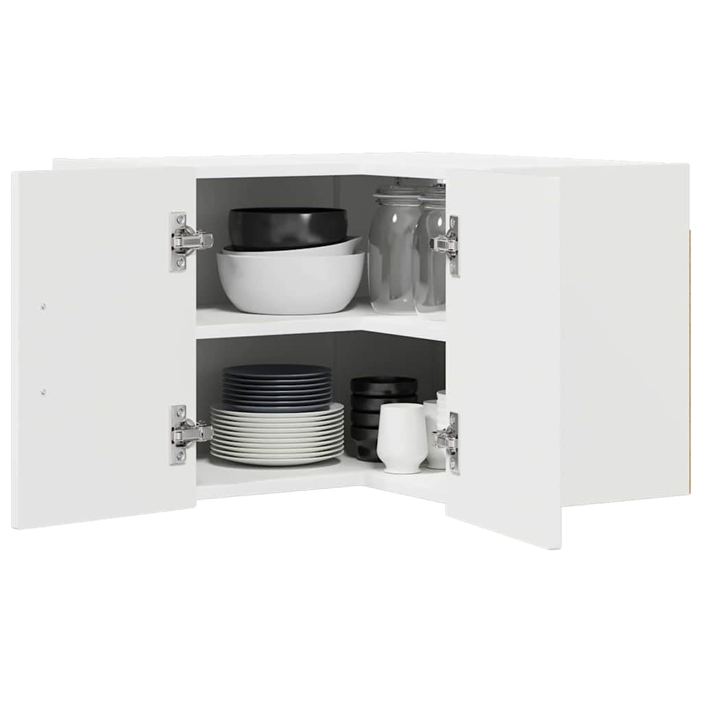 Générique Armoire de Cuisine avec étagère Blanc Brillant 57 x 57 x 40 cm,Meubles,Armoires & Meubles de Rangement,Meubles de Cuisine,Blanc,16.77 KG,884608
