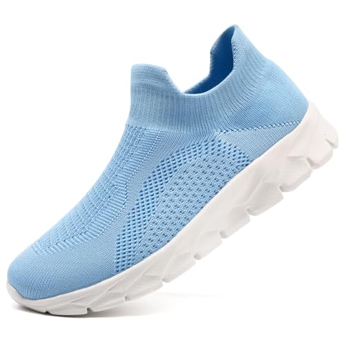Image of Womens Shoes Running Walking Sneakers Slip On Sport Outdoor Casual Tennis Workout AthleticGym Shoes Lightweight Comfortable Fashion Fitness Shoes