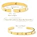 KSGYTNJ 3Pcs Floral 18K Gold Plated Bangle Bracelets for Women Set,Cubic Zirconia Open Heart Gold Stainless Steel Bangle Bracelet Fashionable Jewelry Gift For Wife and Girlfriend