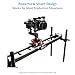 Proaim Flyking 6ft Precision Camera Slider (Mitchell Mount) with 360° Pan & Shock-Absorber Soft Stop End. Compatible with Mitchell/Bowl Tripod. Payload up to 70kg / 154lb. (P-FK-6)