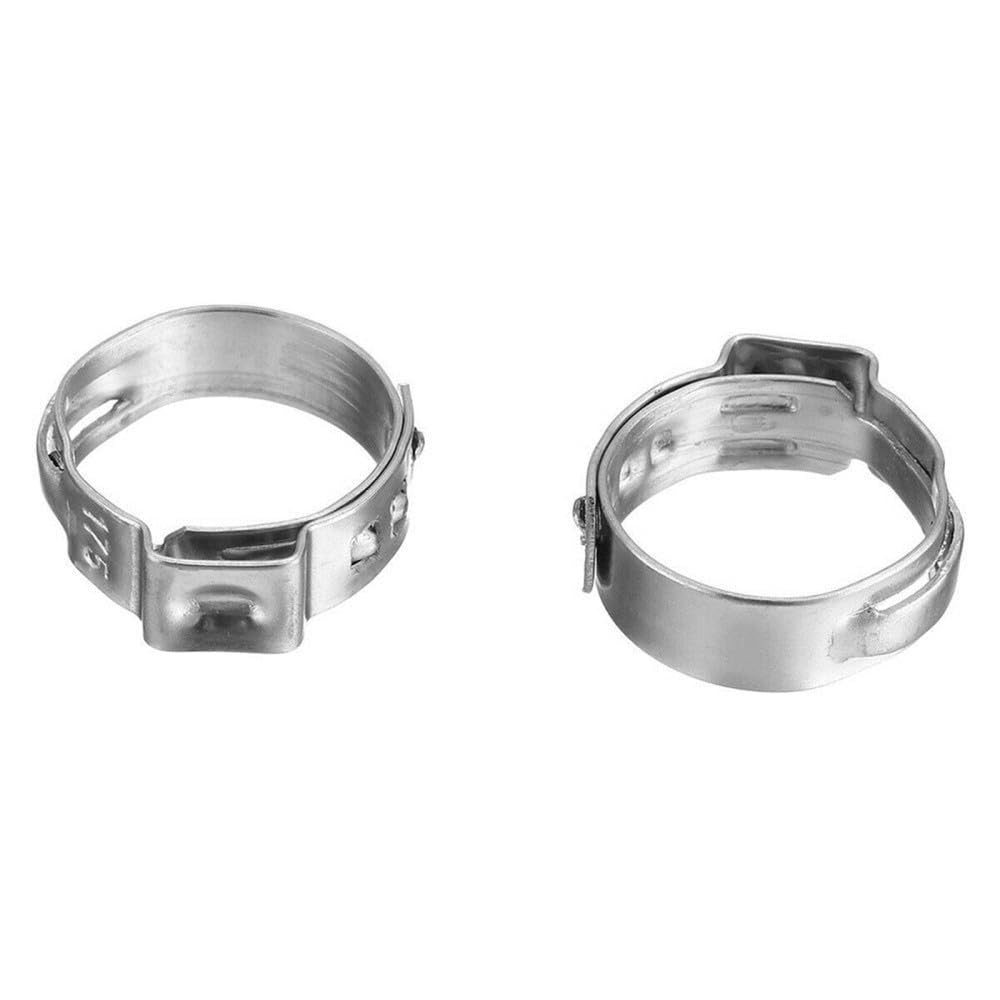 Zaciski wężowe 10 szt. zacisków wężowych ze stali nierdzewnej 304 z pojedynczym uchem, 6,5 mm-50 mm(14.1 16.6mm)