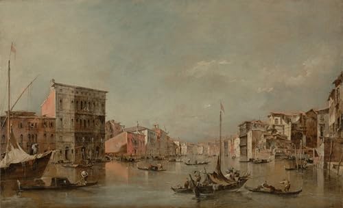 Image sur toile le Grand Canal Guardi affiche impression d'art 60x90cm murale