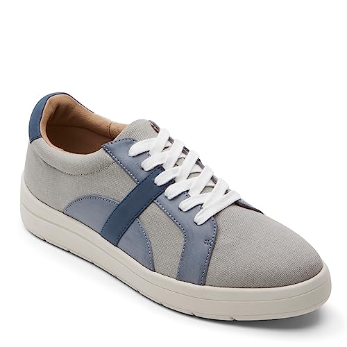 Rockport mens Truflex Navya Circle Lace oxfords shoes, Blue, 8.5 US