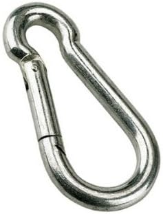2 x Carabiner Carabiners Clips 100mm x 10mm Spring Cilps Snap Hook