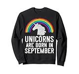 Photo Gallery unicorns are born in september birthday gift rainbow - girls felpa Photo Gallery unicorns are born in september birthday gift rainbow - girls felpa