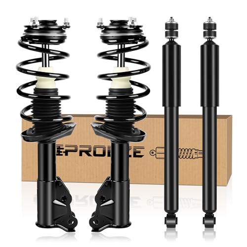 PROEZE Front and Rear Strut Assembly for 2006-2011 Civic, Shock Absorber with Coil Springs Replace 172286,172287,5609 * 2, 4PCS