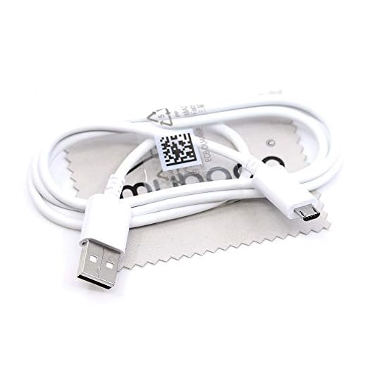 Ladekabel für Original Samsung Daten Kabel für Samsung Galaxy A3 2016, A5 2016, A7 2016, A7 2018 Kabel Daten PC Datenkabel USB Micro USB 1m mit mungoo Displayputztuch