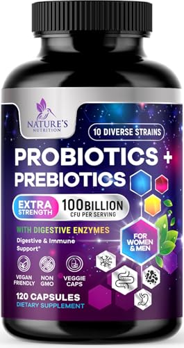 Nature's Nutrition Probiotics 100 Billion CFU 120 Capsules