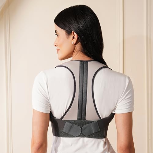 Image of SAMSON Posture Corrector for Back & Shoulder Support - Pain Relief & Adjustable Spine Alignment for Men & Women - XL