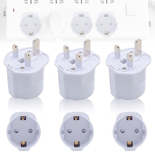STAPERFO Adattatore Da Viaggio UK Tipo G – Spina Inghilterra Con 2 Porte USB, 3250W, Per Irlanda E Dubai - 3