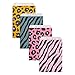 Sparkle and Bash Animal Print Paper Goodie Bags for Safari Birthday Party Favors, 4 Assorted Designs (6 x 9 In, 100 Pack) - Animal Print Gift Bags - Birthday Favor