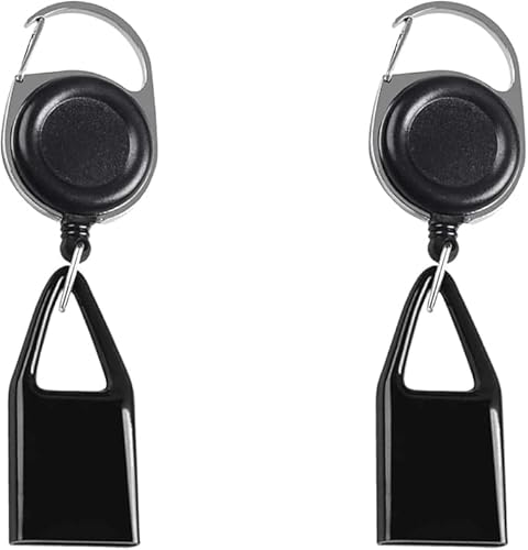 Lot de 2 pinces à briquet rétractables, housse rétractable anti-perte, porte-clés, laisse pour la pêche, la randonnée, protection pour le camping, allumettes