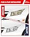 ADCARLIGHTS for 2011-2015 Cruze LS/LT/LTZ Headlights Compatible with 2016 Chevy Cruze Limited Headlamp Chrome Housing Clear Reflector Replacement Driver and Passenger Pair