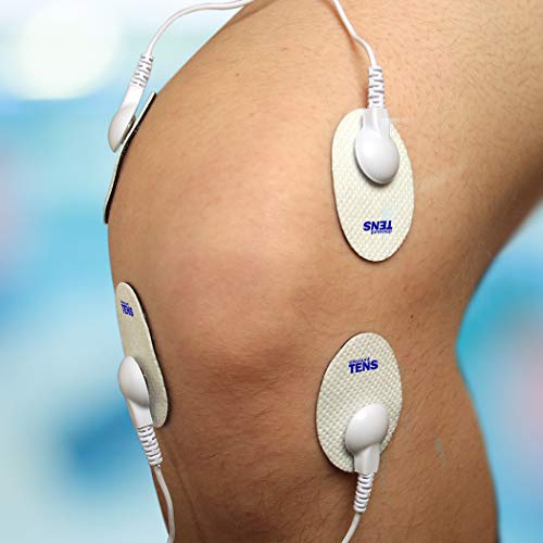 Tens Electrodes, Premium Quality Small Replacement Pads For Tens Units, 5 Pairs Of Snap Tens Unit Electrodes (10 Tens Unit Pads), 1.57 Inch (4Cm) X 1.18 Inch (3Cm), Discount Tens Brand #TOP4