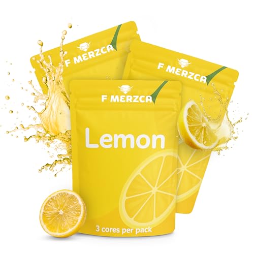 F.MERZCA® Filter mit Geschmack Zitrone – 9x aromatisierte Filter mit erfrischendem Geschmack – Zigarettenersatz zum Aufhören – Rauchfrei Hilfsmittel Schadstofffrei und Nikotinfrei (Zitrone)