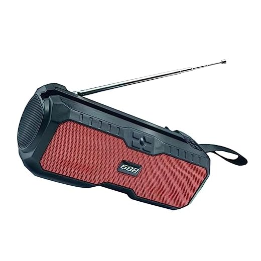 UKCOCO Rádio Rádio Portátil Alto-Falante Externo Alto-Falante Portátil Alto-Falante Esportivo Alto-Falante Recarregável Reprodutor De Música Com Slot Para Cartão Alto-Falante Estéreo