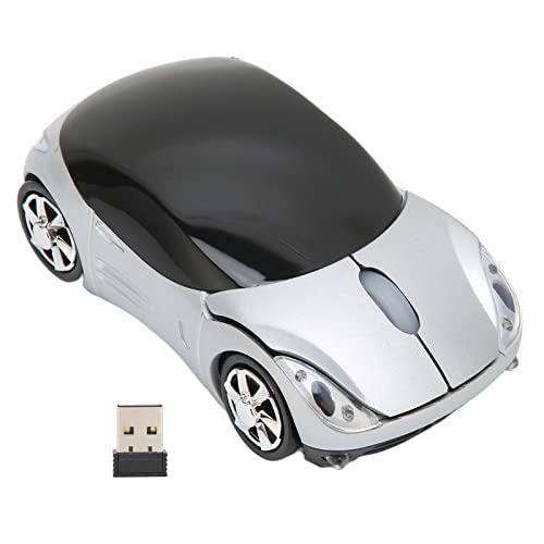 Image of Luqeeg 2.4GHz Car Mouse, 3D Sport Car Shape Ergonomic Optical with USB Receiver, 1600 DPI Computer Mouse for PC Laptop Computer