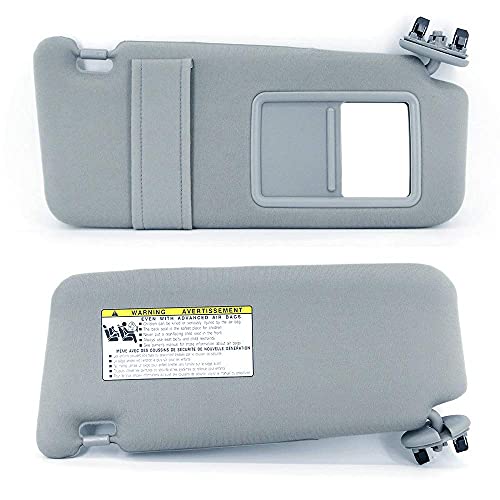 Ustar Gray Right Passenger Sun Visor Fit For Toyota Camry 2006 2007 2008 2009 2010 2011 Without Sunroof And Lights 74310-06750-B0 #TOP3